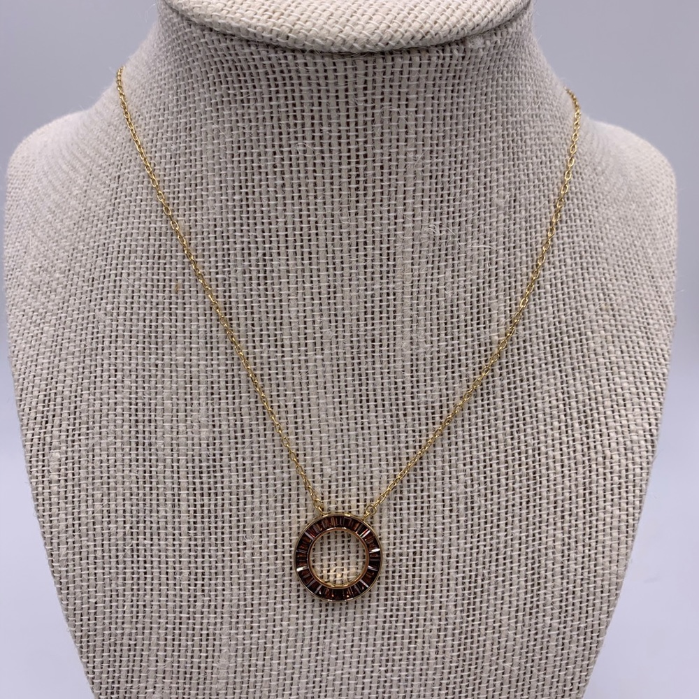 NEW- Michael Kors Circle Baquette Necklace
